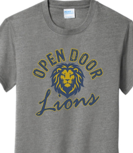 Open Door Lions Grey T-Shirt