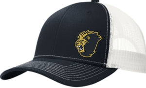 Navy Lion Mesh Cap