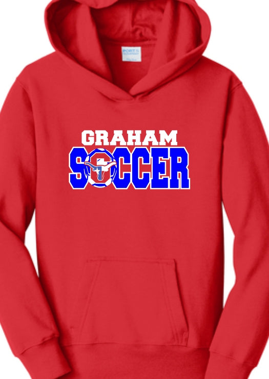 Red Graham Soccer Hoodie