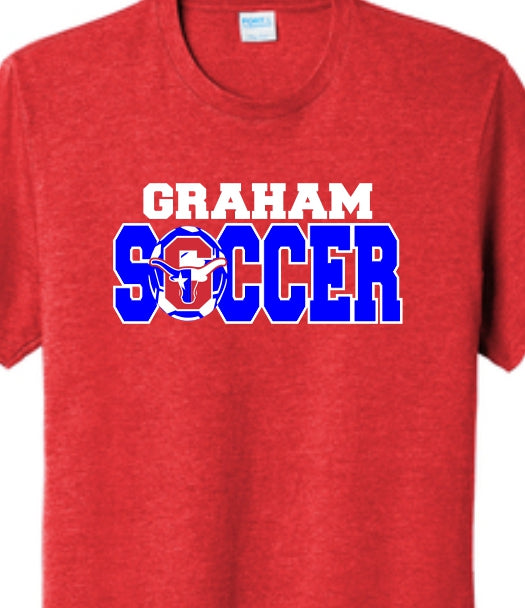 Red Graham Soccer T-Shirt